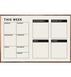 Whiteboard Weekly Organizer